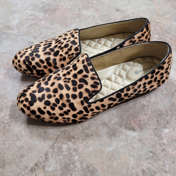 Birdies Shoes - BIRDIES The Starling Cheetah Calf Hair Loafer 9.5 Slip On